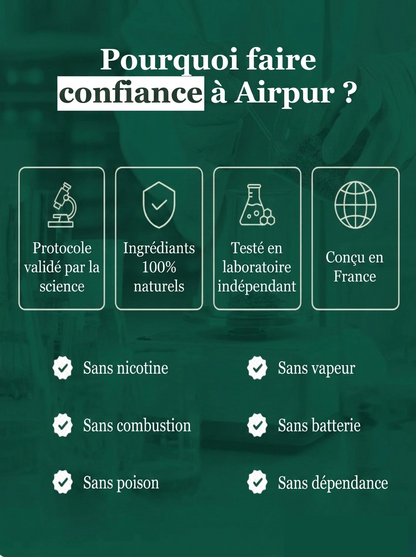Inhalateur Naturel Sans Nicotine – AIRPUR | Alternative Cigarette
